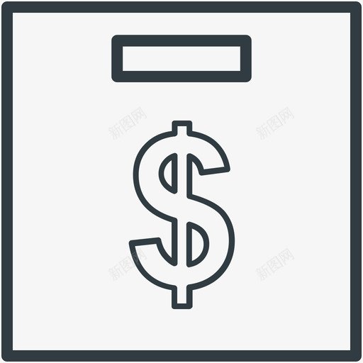 金融贸易线图标svg_新图网 https://ixintu.com 贸易矢量线图标 金融