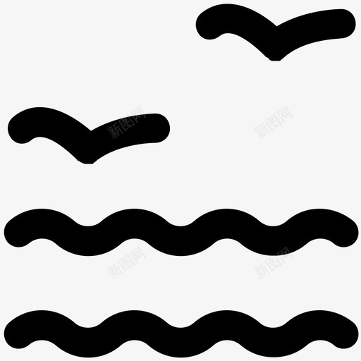 海鸟大自然大胆的固体图标svg_新图网 https://ixintu.com 大自然大胆的固体图标 海鸟