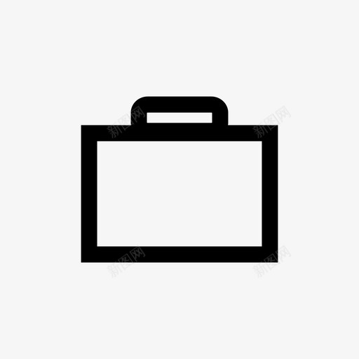 行李箱办公室物品图标svg_新图网 https://ixintu.com 业务 办公室 工作 材料 物品 箱子 粗线条 行李箱