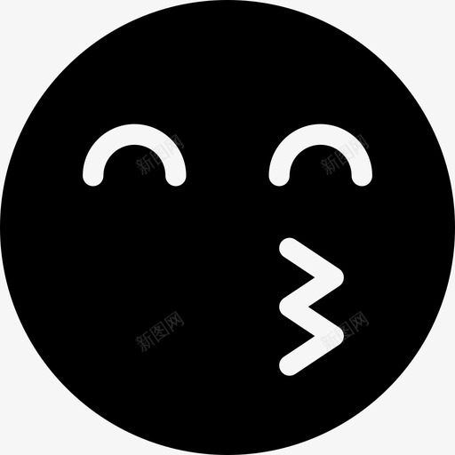 吻吹表情符号图标svg_新图网 https://ixintu.com 关系 吹 吻 唾液 嘴唇 脸 表情符号 表情符号实心 触摸
