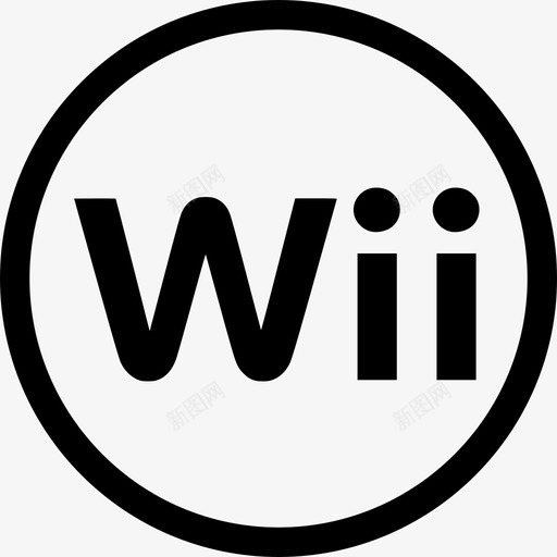 Wii标志视频游戏图标svg_新图网 https://ixintu.com Wii标志 视频游戏