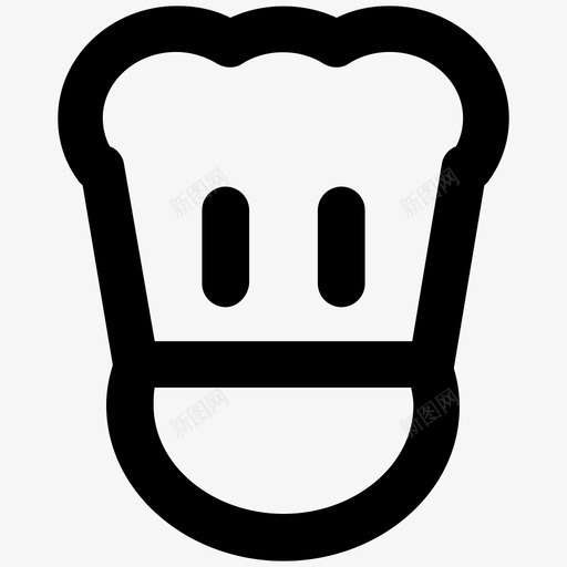 厨师帽酒店粗体线条图标svg_新图网 https://ixintu.com 厨师帽 酒店粗体线条图标