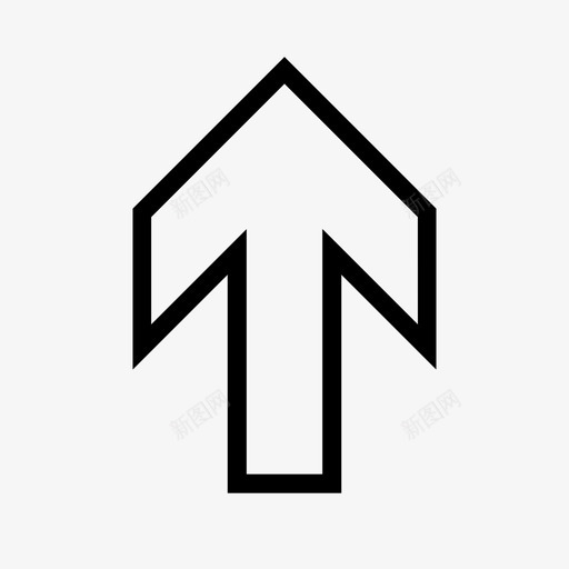 向上箭头升高增加图标svg_新图网 https://ixintu.com 上传 上方 升高 向上箭头 向前 增加 方向 更高 角箭头