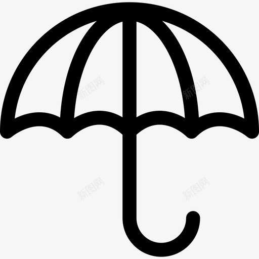 伞开轮廓工具和器具灯塔图标svg_新图网 https://ixintu.com 伞开轮廓 工具和器具 灯塔
