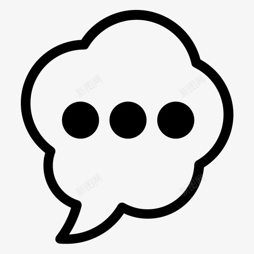 聊天讲话说图标svg_新图网 https://ixintu.com 交流 对话 泡泡 留言 聊天 讲话 说