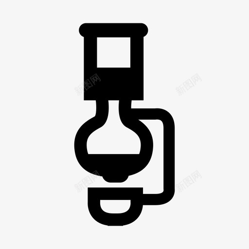 日本虹吸管搅拌壶图标svg_新图网 https://ixintu.com 两次 咖啡 壶 容器 搅拌 日本文化 日本虹吸管 滴水 竹子 过滤