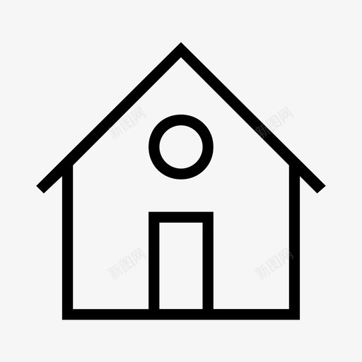住宅住所建筑物图标svg_新图网 https://ixintu.com 住宅 住所 各种2 建筑物 豪宅