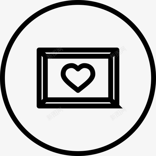 相框valenticons圆形线条图标svg_新图网 https://ixintu.com valenticons圆形线条 相框