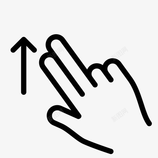 两个手指向上滑动向上滑动研究图标svg_新图网 https://ixintu.com labrotory 两个手指向上滑动 免提 向上滑动 定点 平滑手势 手势 研究 管理 触摸