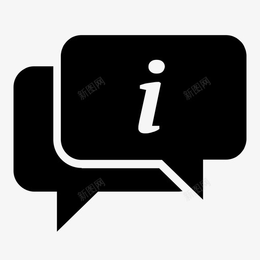 信息对话框气球气泡图标svg_新图网 https://ixintu.com 信息对话框 学习 对话框 帮助 气泡 气球 演讲 知识