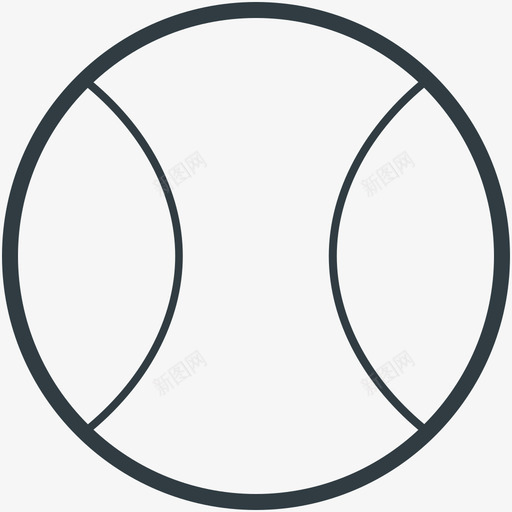 球运动线图标svg_新图网 https://ixintu.com 球 运动矢量线图标