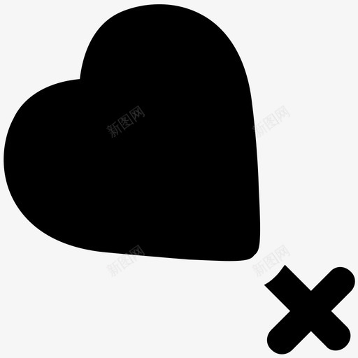 女性的心爱和浪漫大胆的固体图标svg_新图网 https://ixintu.com 女性的心 爱和浪漫大胆的固体图标