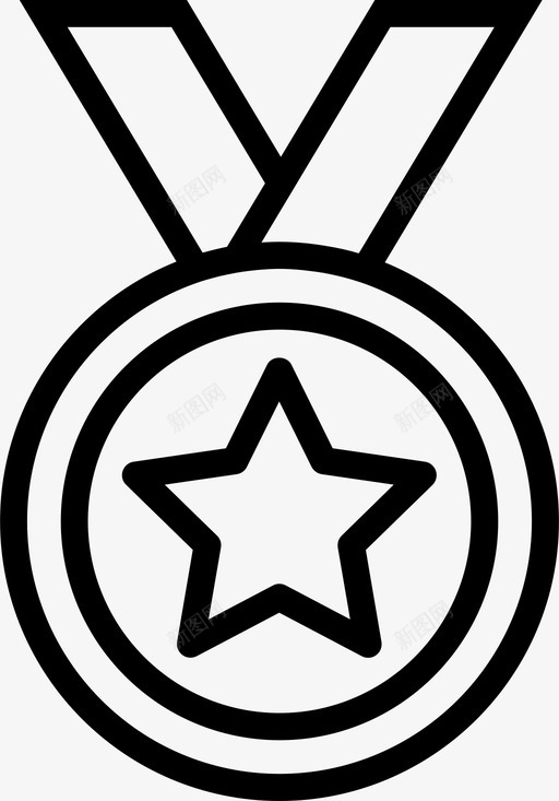奖牌胜利运动图标svg_新图网 https://ixintu.com 伟大 奖励 奖品 奖牌 打球 扣人心弦的运动大纲 游戏 胜利 运动 金牌