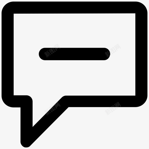 聊天泡泡开发加粗线条图标svg_新图网 https://ixintu.com 聊天泡泡 设计开发加粗线条图标
