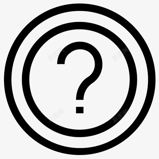 问号询问常见问题解答图标svg_新图网 https://ixintu.com ui图标 学习 帮助 常见问题解答 更多 查询 疑问 询问 问卷 问号
