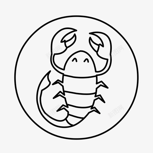 天蝎座星座新纪元图标svg_新图网 https://ixintu.com 天蝎座 新纪元 星座 星星 毒刺 符号 预言 黄道带