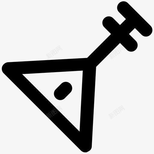 巴拉莱卡传统音乐三弦图标svg_新图网 https://ixintu.com 三弦 三角 乐器 传统音乐 俄罗斯 娱乐 巴拉莱卡 民乐 音乐大胆线图标