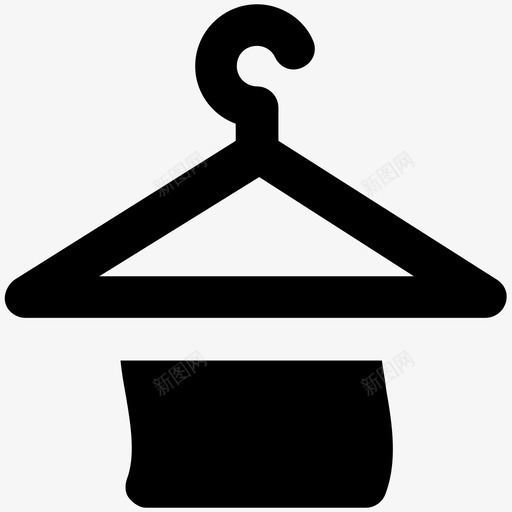 毛巾架夏日大胆的实心图标svg_新图网 https://ixintu.com 夏日大胆的实心图标 毛巾架