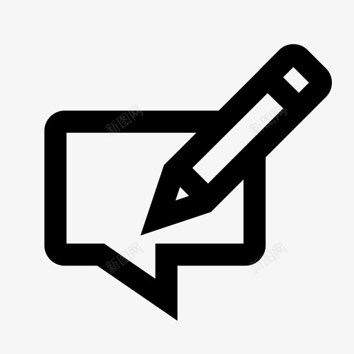 写信息打字铅笔图标svg_新图网 https://ixintu.com 写信息 创建 打字 撰写 沟通 用户界面所有你需要的 笔记 聊天 铅笔