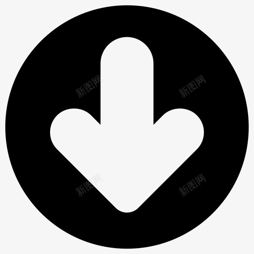 向下箭头方向图标svg_新图网 https://ixintu.com 向上 向下 工作表 指针 方向 标记 移动 箭头 箭头实心图标 面向