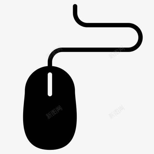 电脑鼠标选择点击图标svg_新图网 https://ixintu.com 互联网 名片 有线 滚动 点击 电脑鼠标 选择