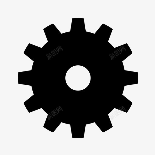 齿轮设置过程图标svg_新图网 https://ixintu.com 制造 机械工程 装载 设置 设置轮齿 转动 过程 齿轮