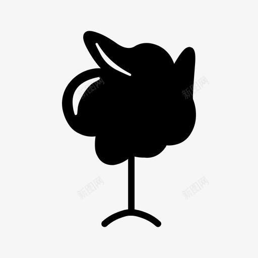 黑树图标svg_新图网 https://ixintu.com 黑树