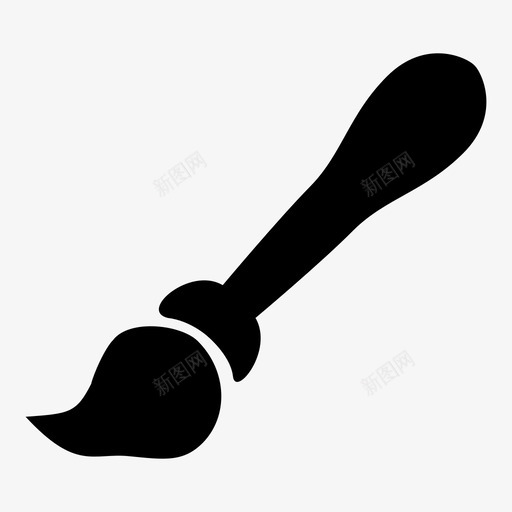 油漆刷笔物体图标svg_新图网 https://ixintu.com 工具 材料 油漆刷 物体 物品 笔 绘图 项目 颜色