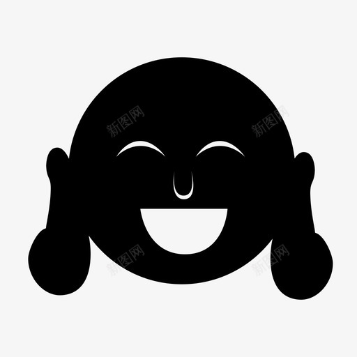 佛一般佛壁佛图标svg_新图网 https://ixintu.com 一般佛 佛 壁佛 头 好佛 笑 细佛 脸 黑佛