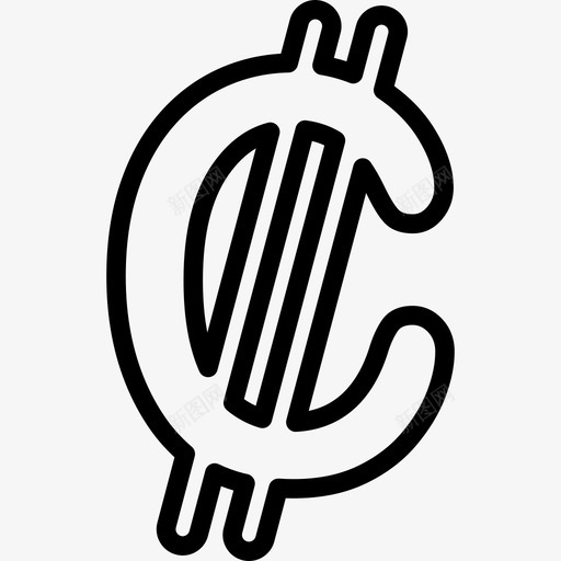 哥斯达黎加冒号货币符号符号货币图标笔划svg_新图网 https://ixintu.com 哥斯达黎加冒号货币符号 符号 货币图标笔划