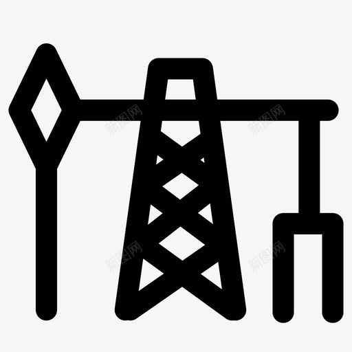 石油井架泵管道图标svg_新图网 https://ixintu.com 天然气 抽气机 泵 石油井架 石油钻机 管道 起重机 送 钻机