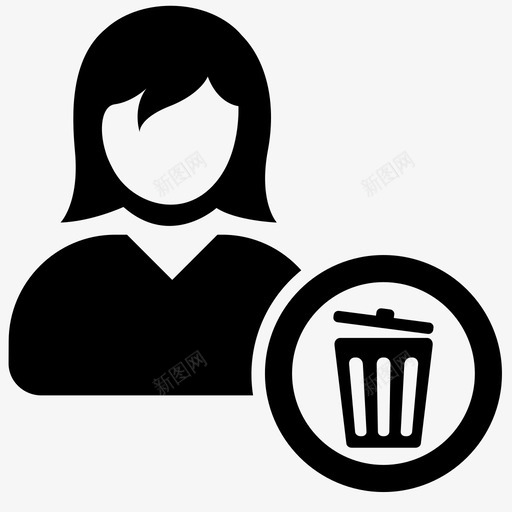 女用户个人资料人图标svg_新图网 https://ixintu.com 个人资料 人 头像 女用户 女用户图标 客户 工作者 帐户