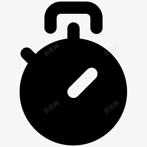 计时器物流配送加粗实心图标svg_新图网 https://ixintu.com 物流配送加粗实心图标 计时器