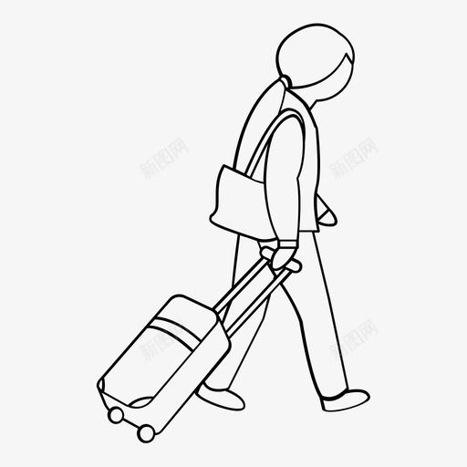 旅行女性行李旅行图标svg_新图网 https://ixintu.com 企业主 企业家 假期 合作者 员工 寄宿 户外人士概述 旅行 旅行女性 行李 街道 高管
