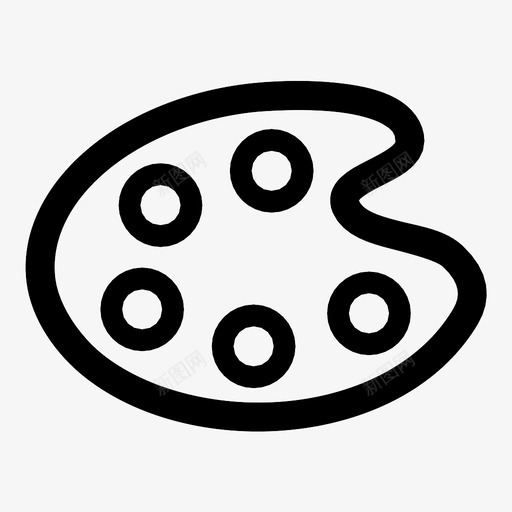 调色板画家调色师图标svg_新图网 https://ixintu.com 原色 画家 画布 绘画 艺术 调色师 调色板 颜色