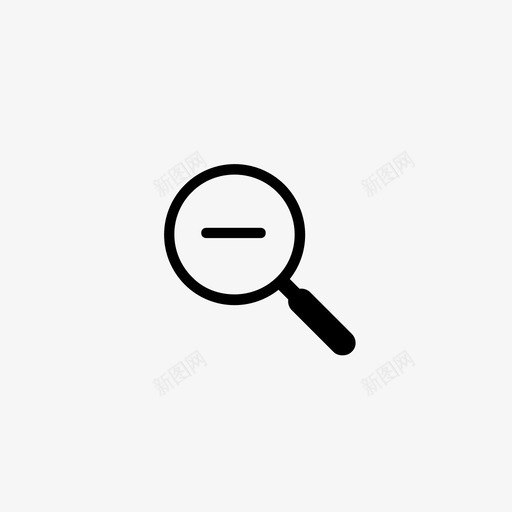 缩小后退看到图标svg_新图网 https://ixintu.com 出去 后退 备份 拉开 放大镜 淡出 清晰视图 电子商务线条艺术 看到 细节视图 缩小