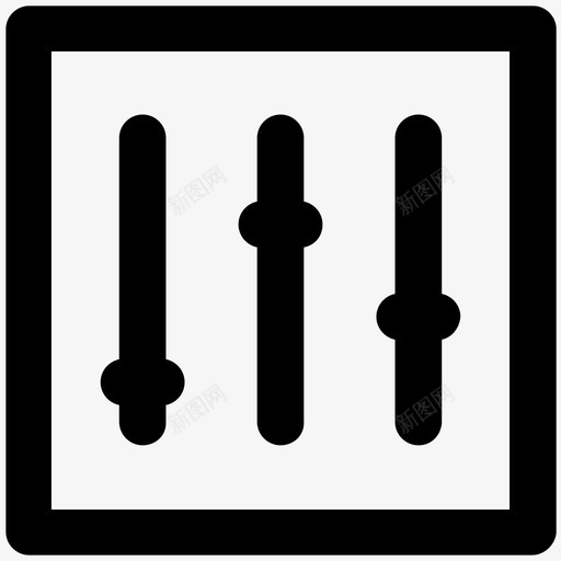 均衡器声音设置平滑图标svg_新图网 https://ixintu.com 均衡器 声音设置 多媒体 工程师 平滑 庆典和派对粗体线图标 混音器 董事会 音乐偏好 音频均衡器