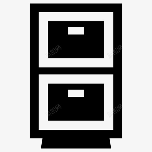 衣柜抽屉木制办公家具图标svg_新图网 https://ixintu.com 办公家具 抽屉 木制 档案 盒子 衣柜抽屉 贸易粗体线图标