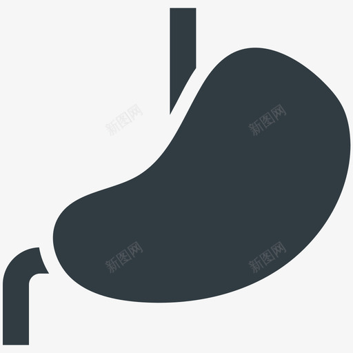 胃医学健康酷向量图标svg_新图网 https://ixintu.com 医学健康酷向量图标 胃