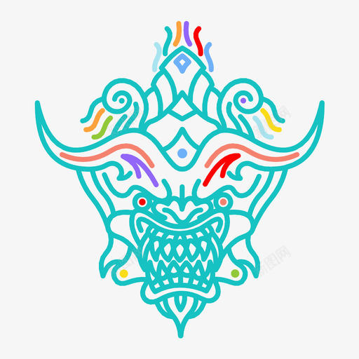 恶魔面具图标svg_新图网 https://ixintu.com 恶魔面具