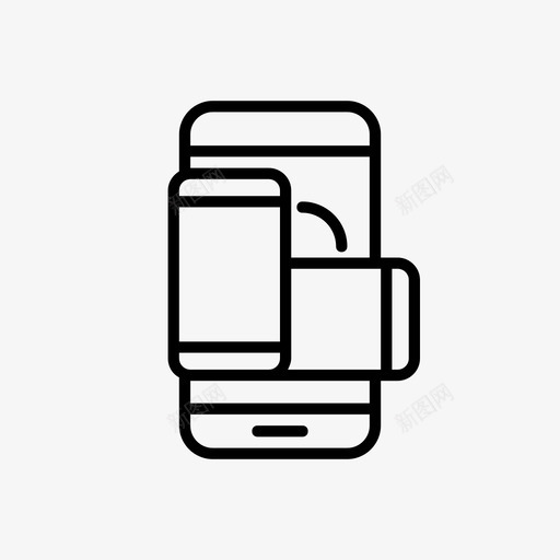旋转屏幕平板电脑智能手机图标svg_新图网 https://ixintu.com 平板电脑 手机 技术 旋转屏幕 智能手机 电子 锁 高级