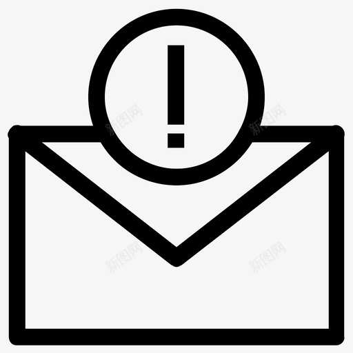 错误电子邮件ui行图标svg_新图网 https://ixintu.com ui行图标 错误电子邮件