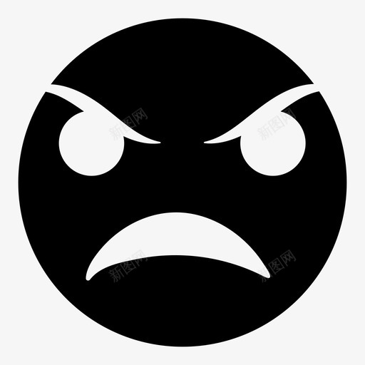 愤怒表情眉毛图标svg_新图网 https://ixintu.com 冲突 怒火 恐惧 情绪化的脸 愤怒 憎恨 眉毛 脸 表情