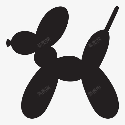 气球动物儿童派对图标svg_新图网 https://ixintu.com 儿童派对 气球动物