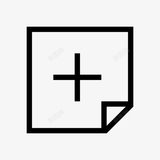 层行加号图标svg_新图网 https://ixintu.com 上翻 加号 层 新建 添加 行 角度设计工具 设计 重叠 页