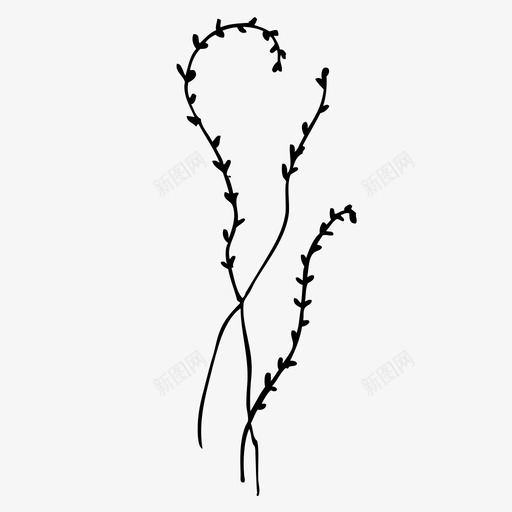 芳香草本植物美丽自然图标svg_新图网 https://ixintu.com 婴儿呼吸 树叶 植物学 环境 生态 精致 美丽 脆弱 自然 芳香植物 芳香草本植物