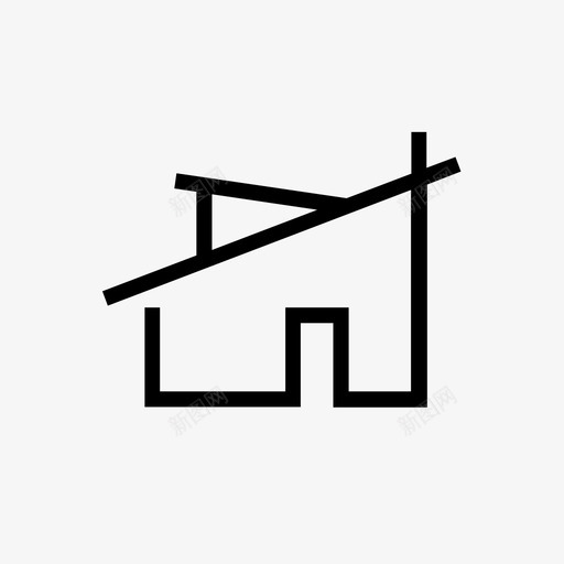 现代住宅居住家居图标svg_新图网 https://ixintu.com 家居 居住 建筑 现代住宅 空间 设计 购物收藏