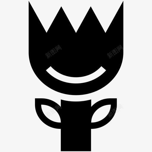 郁金香美丽花图标svg_新图网 https://ixintu.com 叶 春花 美丽 自然创意图标 花 花瓣 茎 郁金香 郁金香芽