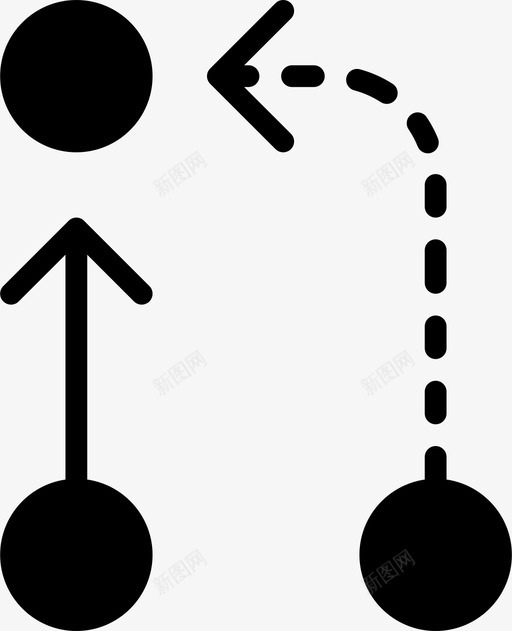 改道箭头具体的行程图标svg_新图网 https://ixintu.com 一个习惯 具体的行程 分割 取整 向上 圆圈 改道 演变 箭头 箭头实心 重新向上 重新滚动