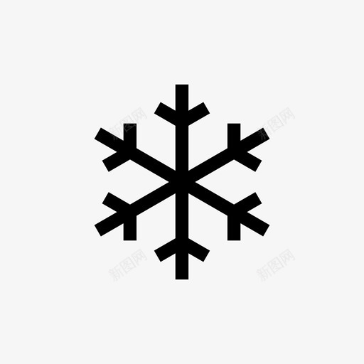 雪暴风雪冰冻图标svg_新图网 https://ixintu.com 冰冻 天气 暴风雪 气象收集图标 降水 雨夹雪 雪
